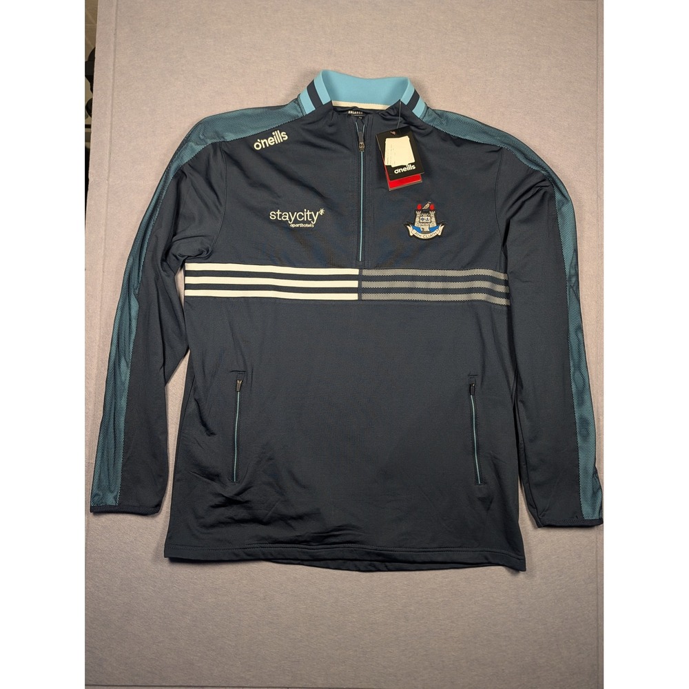 O'Neills Dublin GAA 1/2 Zip Pullover Men 2XL Navy Blue Training Top NWT